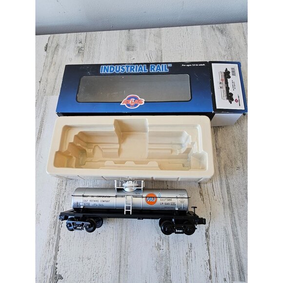 Atlas gulf tank car 5772 industrial rail 1005007 new - Picture 1 of 10
